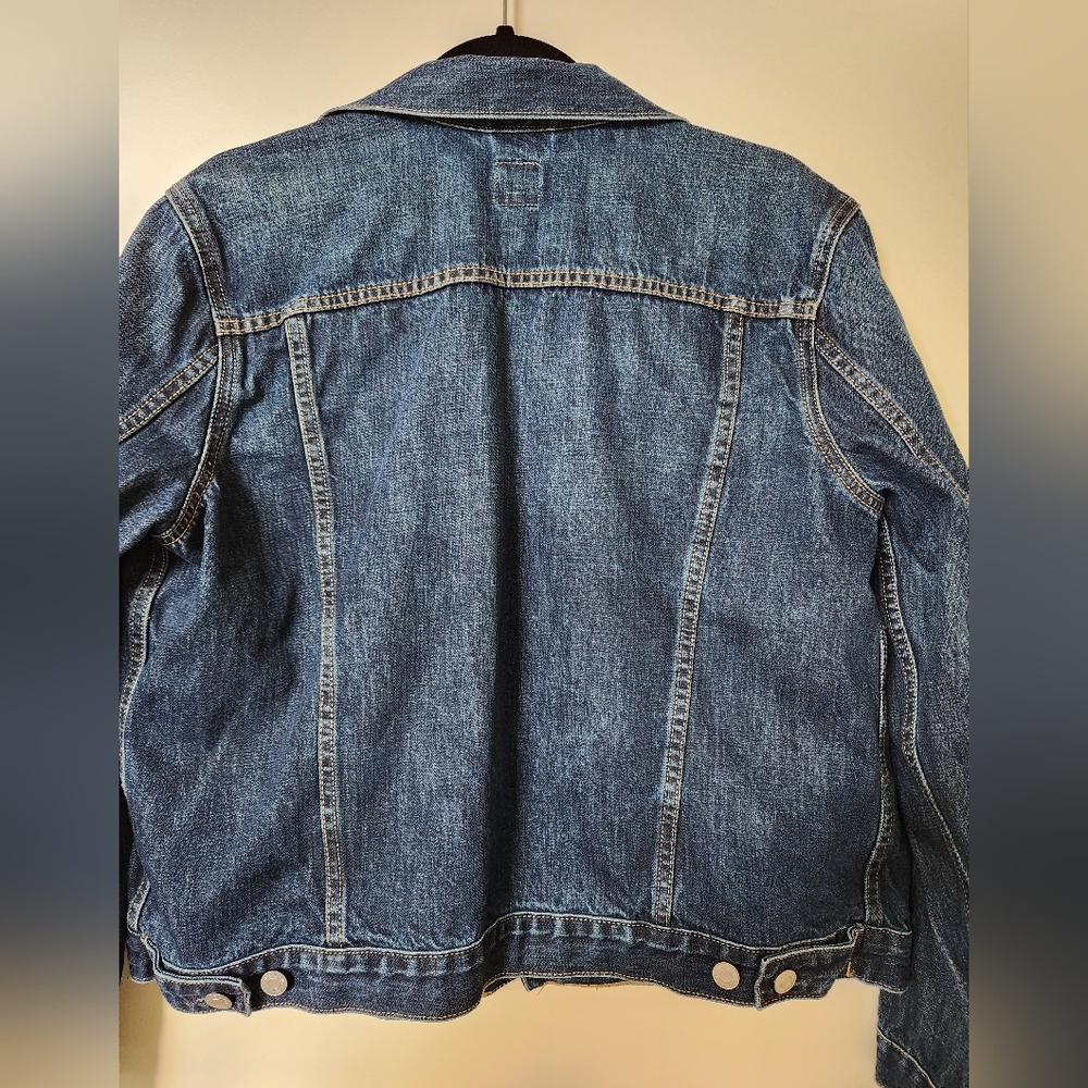 GAP Icon Denim Jacket Medium Wash Woman's XL - Picture 2 of 5
